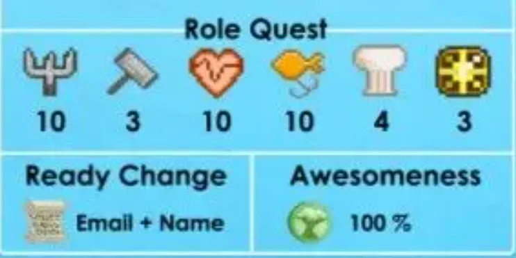 GW23 Dr Title + 3 Max Roles (Farmer, Doctor, Fisherman) + Focused Eyes + Mercy Wings + Super Supporter (G)